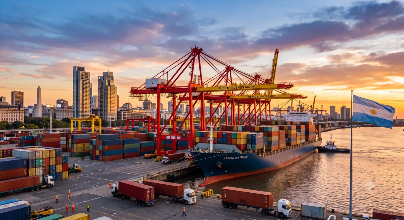 Container port in Buenos Aires